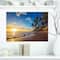 Designart - Paradise Tropical Island Beach Sunrise - Seashore Canvas Art Print